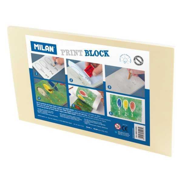 Block Printing para Grabado Milan 7,2x11x0,9cm