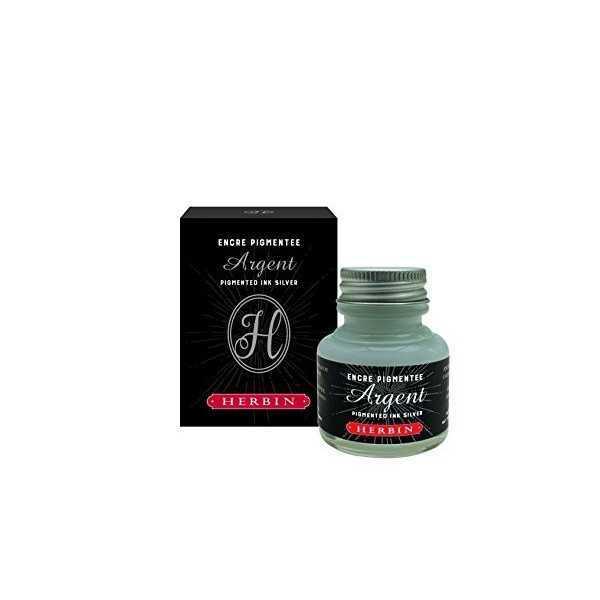 Tinta decorativa J. HERBIN. 30ml. Plateado