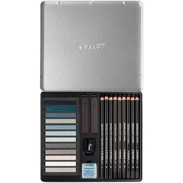 LYRA Set de Dibujo Tonos Grises 25pcs.