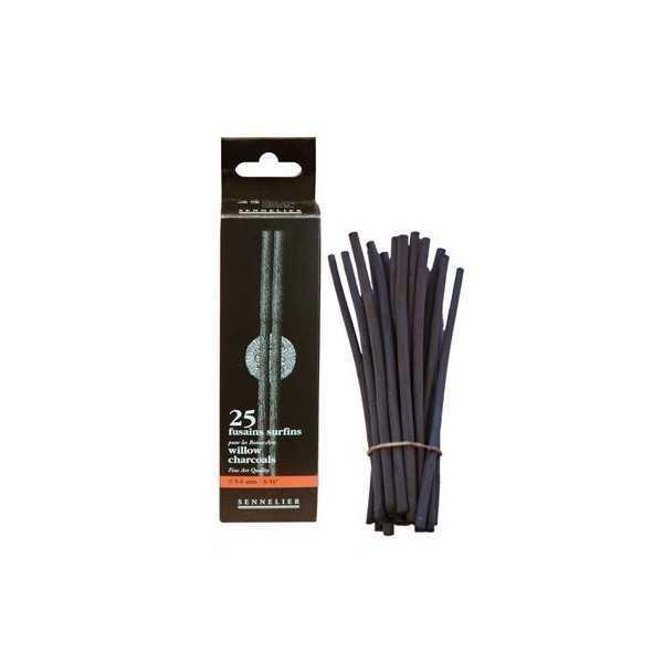 SENNELIER Caja 25 Carboncillos Medios 5 - 6 MM