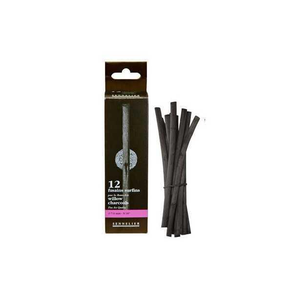 SENNELIER Caja 12 Carboncillos Natural Gruesos 7 - 9 MM