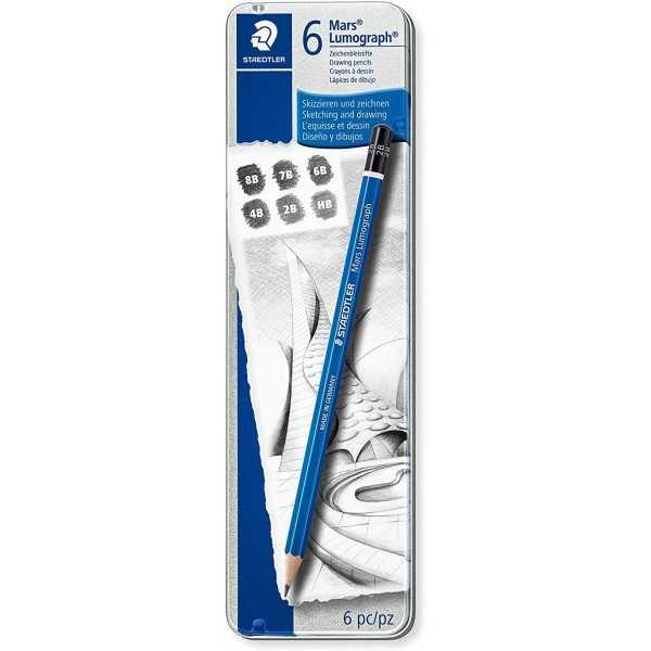 Estuche STAEDTLER Mars Lumograph  6 Lápices