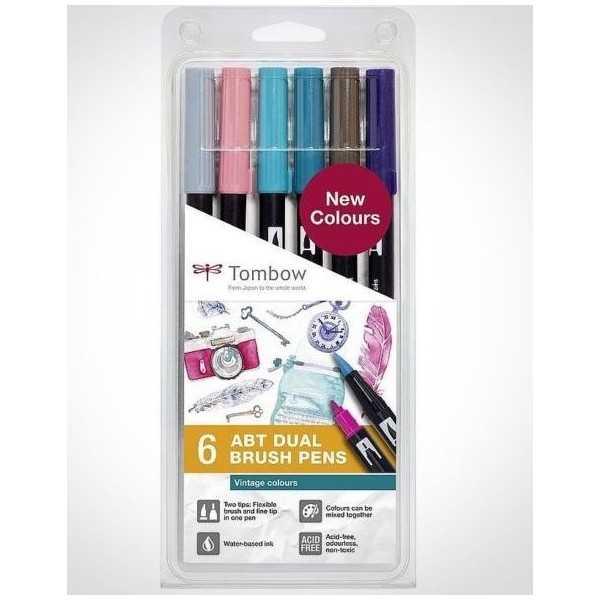 Rotuladores Tombow Doble Punta colores Vintage