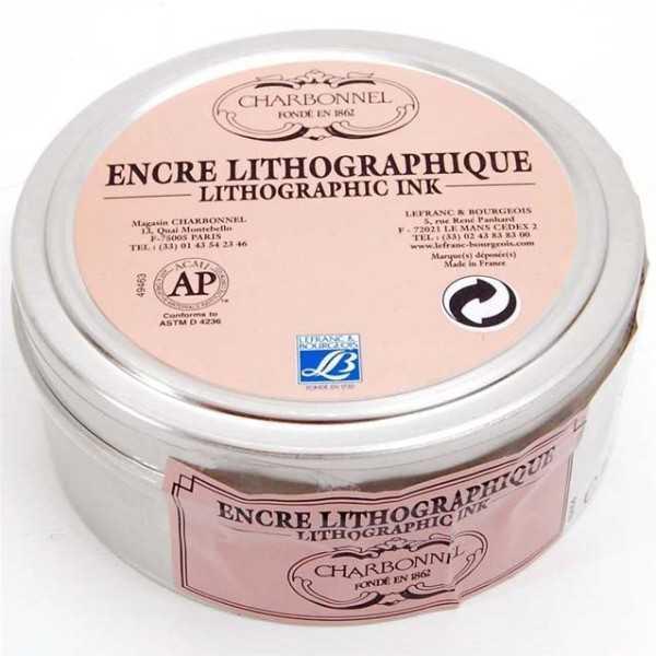 Tinta Litografica Charbonnel Negro Medio 200 ml