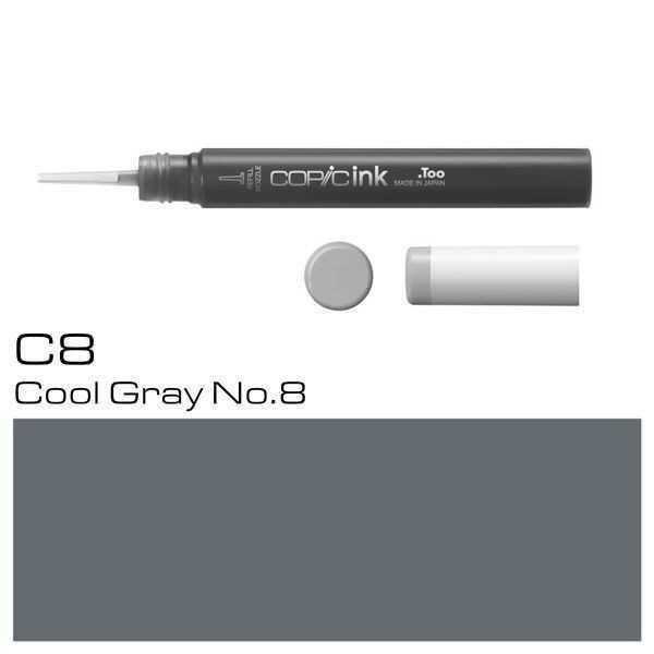 COPIC INK TYP 12ml. C8 COOL GRAY