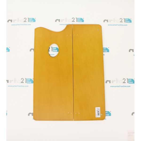 Paleta de Pintor Plegable de Madera. 32x25,5cm. (Plegada 32x16,5)
