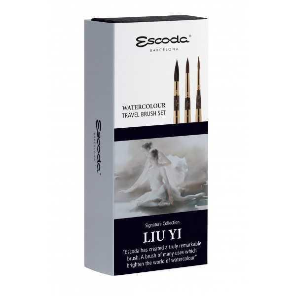 ESCODA LIU YI 8614. Estuche 3 pinceles