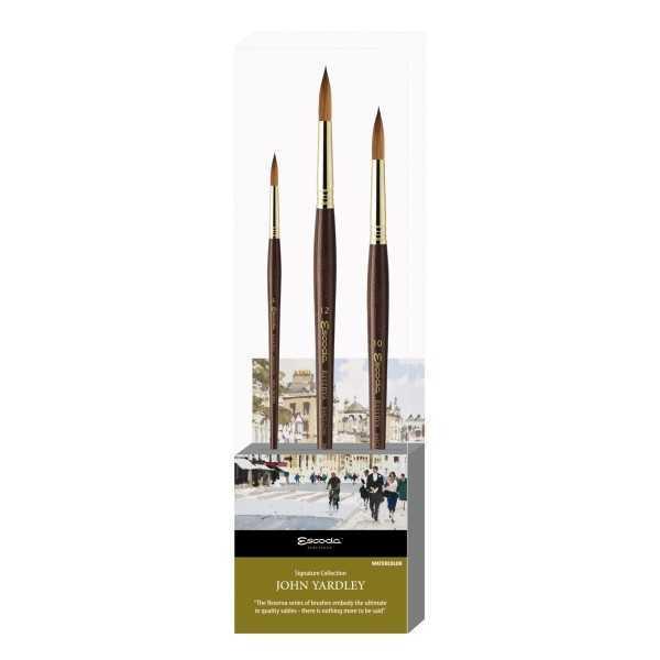 ESCODA JOHN YARDLEY Set 3 pinceles RESERVA Tajmyr . 8608-1