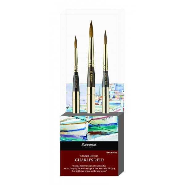 ESCODA CHARLES REID Set 3 pinceles Acuarela . 8603-1