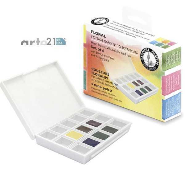 Daniel Smith Floral Set de Acuarelas 6 Medio Godets
