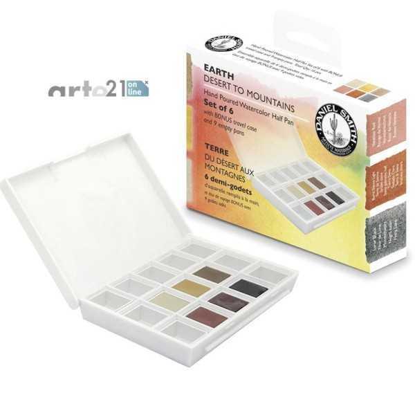 Daniel Smith Earth Set de Acuarelas 6 Medio Godets