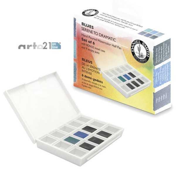 Daniel Smith Blues Set de Acuarelas 6 Medio Godets