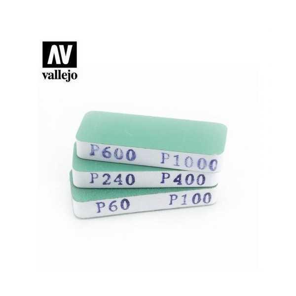 Set de 3 Lijas doble grano (80X30X12mm)