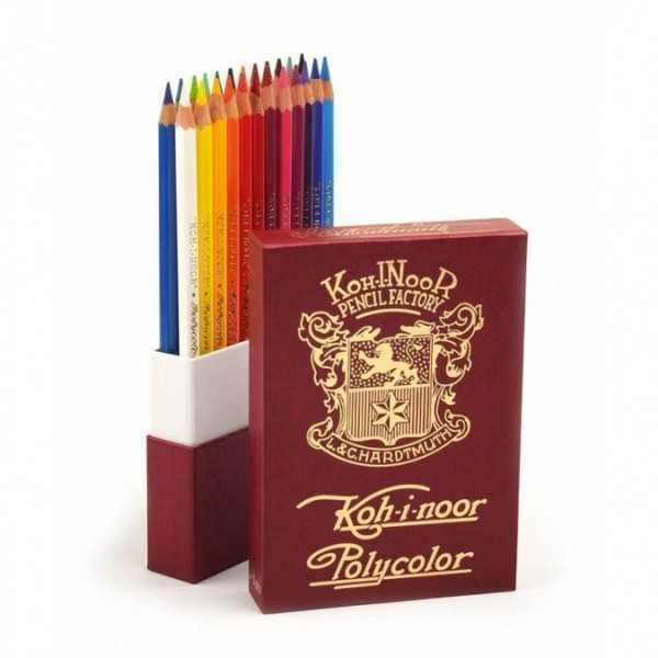 Caja Retro POLYCOLOR KOH I NOOR. 24 Colores