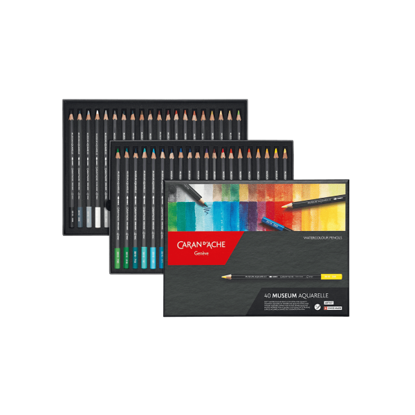 Caran d’Ache Museum Aquarelle Caja de 40 Lápices Acuarelables