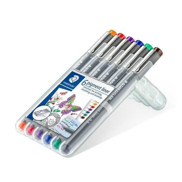 SET 6 Rotuladores STAEDTLER 0.5 mm.