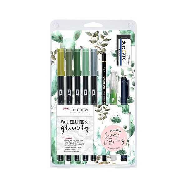 Rotuladores Tombow ABT Watercoloring Greenery