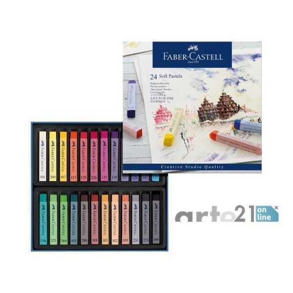 Pastel Blando FABER CASTELL. 24 colores