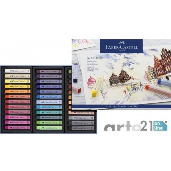 Pastel Blando FABER CASTELL . 36 Colores Tizas.