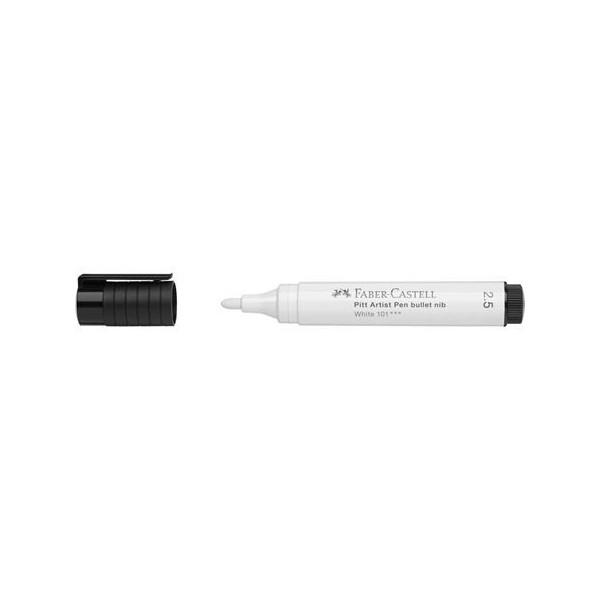 Rotulador FABER CASTELL Pitt Artist. Pen Blanco 2,5mm. 101