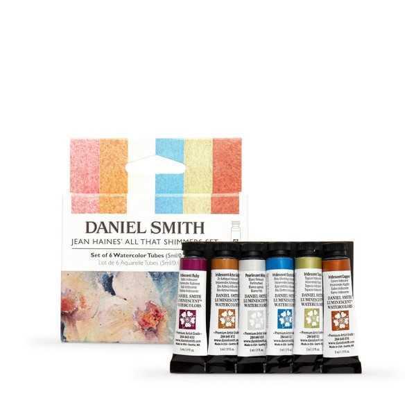Daniel Smith Jean Haines All That Shimmers Set de Acuarelas Luminiscentes 6 Tubos x 5 ml