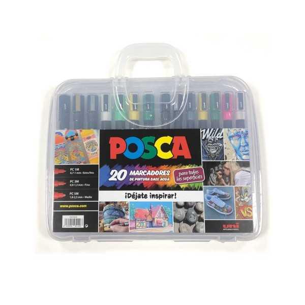 POSCA Maletín surtido 20 rotuladores