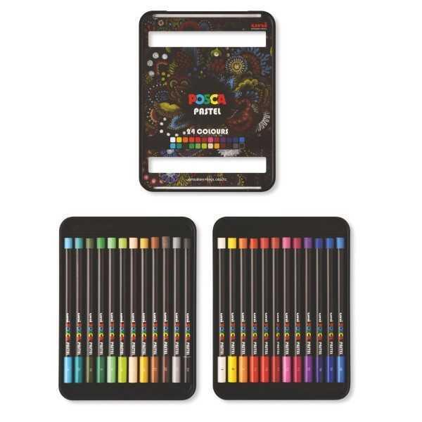 Pastel POSCA 24 COLORES GRASOS (CERAS)