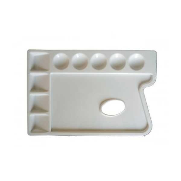 Paleta Rectangular de Plastico 24x16cm. 9 pocillos