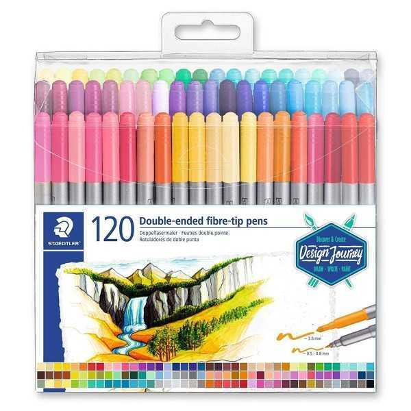 Rotuladores STAEDTLER 120 unid. Doble Punta