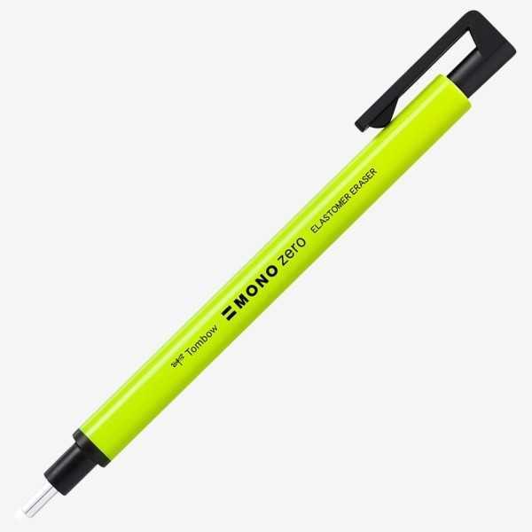 Portagomas Tombow MONO Redondo 2,3 Amarillo Fluor