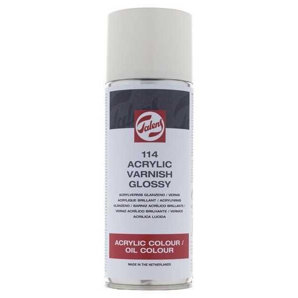 Barniz Brillante Talens en Spray Acrilico/Oleo 114 400ml.