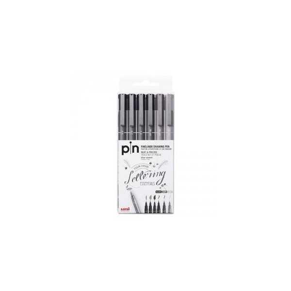 Rotuladores UNIPIN Lettering. 6 unid