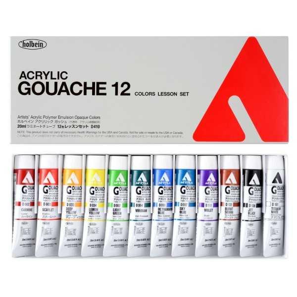 HOLBEIN ACRYLA GOUACHE Colores Lesson Set