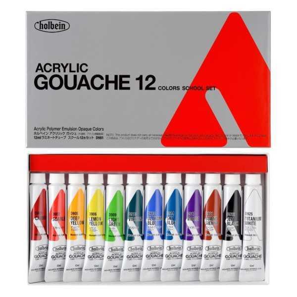 HOLBEIN ACRYLA GOUACHE. Set School Colors
