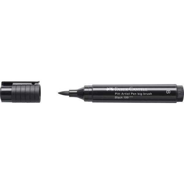 Rotulador FABER CASTELL Pitt Artist Pen Big Brush Negro