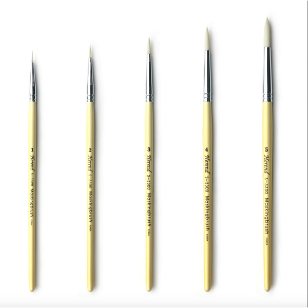 HEREND Pinceles Delineadores  S-3300. Set  5