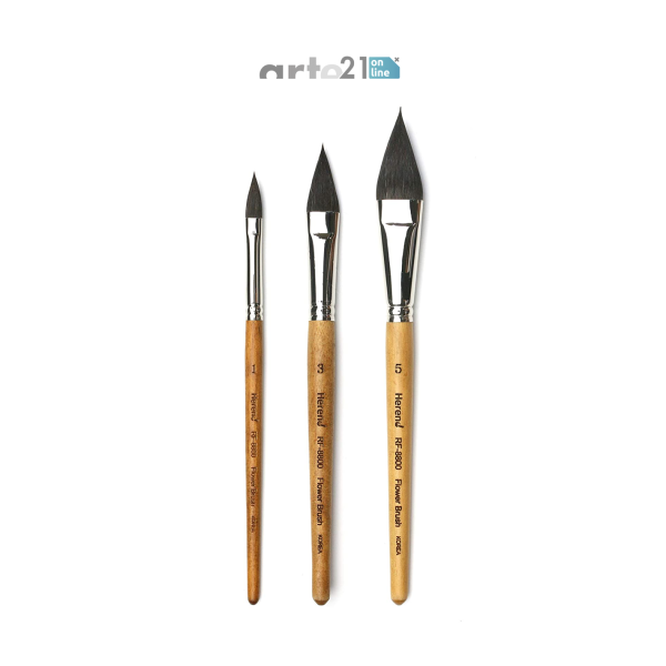 HEREND Petit Gris Flower Brush RF8800 Set 3