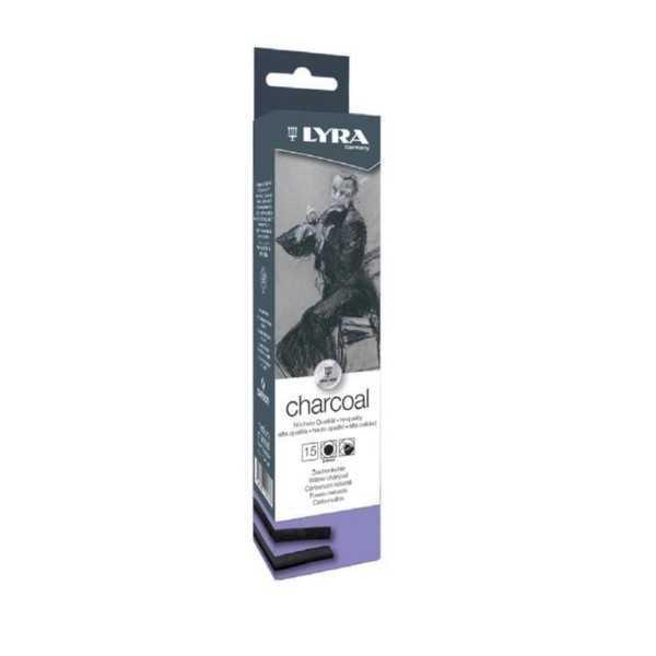 Caja de 15 unds. de Carboncillo Lyra grosor medio 5-6mm.
