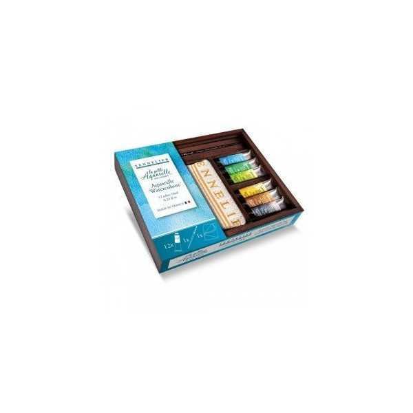 Caja de Acuarela Fina Sennelier La Petite Aquarelle de 12 tubos de 10ml.
