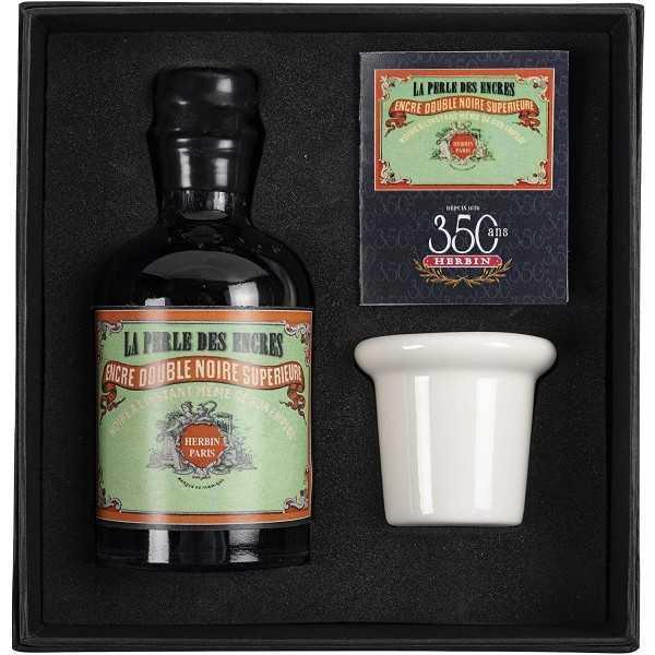 COFRE 350º Aniversario Tinta J. HERBIN. Perla Negra 100ml.