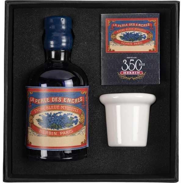 COFRE 350º Aniversario Tinta J. HERBIN. Bleu Myosotis 100ml.