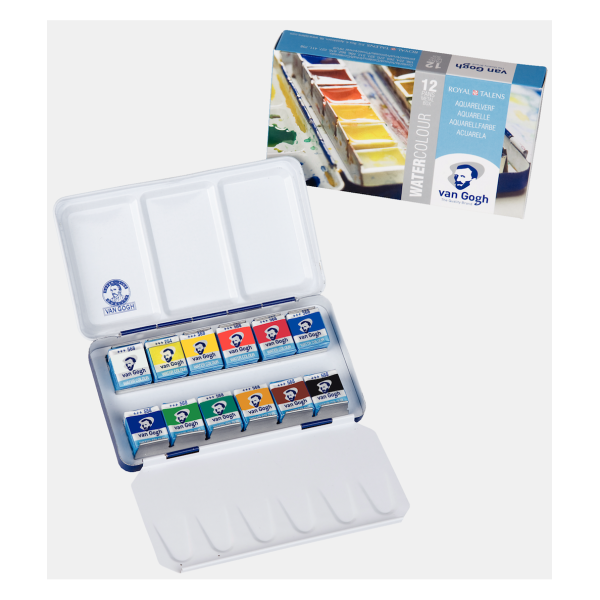 Acuarela VAN GOGH. Caja 12 Media Godet