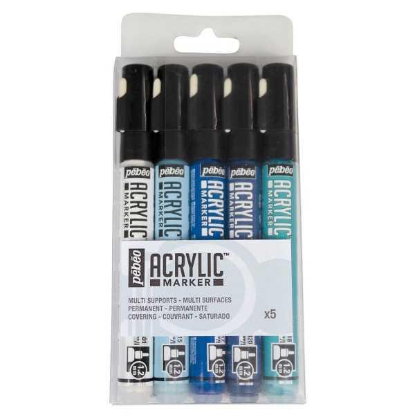 ROTULADORES PEBEO SET 5 Colores. 1.2 mm