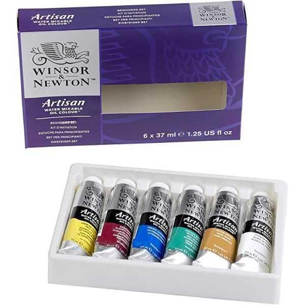 Winsor & Newton Artisan Óleo al Agua Set Principiantes 6 Tubos 37 ml