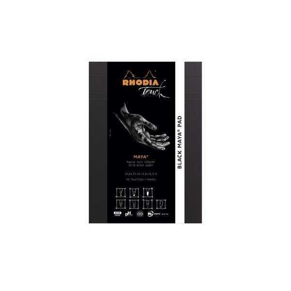 Cuaderno Rhodia Maya BLACK liso120gr. A5 50Hojas