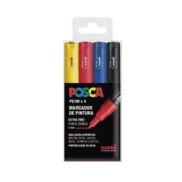 POSCA Set PC-1M Basic 4 rotuladores 0,7 mm