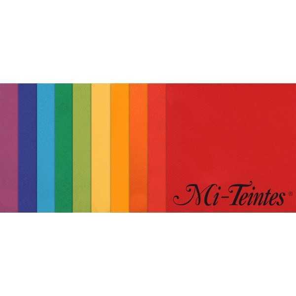 Pack 10 Hojas A3 Canson Mi-Teintes Colores Vivos