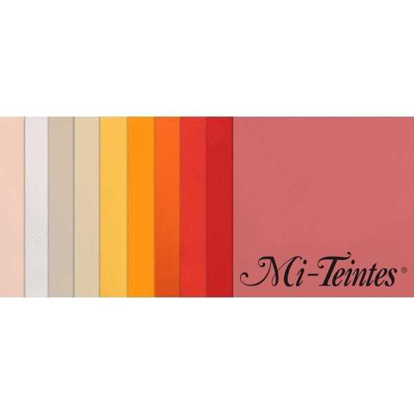 Pack 10 Hojas A3 Canson Mi-Teintes Tonos Calidos