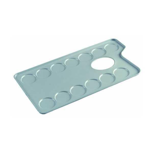 Paleta de Metalica Rectangular 10,6x30cm. 13 pocillos