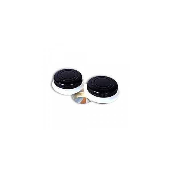 Aceitera de Plastico doble con tapa hermetica de 50mm. y pinza